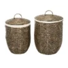 Set Of 2 Sea Grass Storage Baskets Khaki - Olivia & May