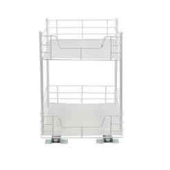 Household Essentials 12" 2-Tier Pantry Organizer White -Storage Store GUEST a3f93eb3 f3ee 4009 9d1b d67c5191112e