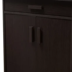 Bienna Modern And Contemporary Finished Shoe Cabinet Dark Brown - Baxton Studio 16 Bienna Modern And Contemporary Finished Shoe Cabinet Dark Brown - Baxton Studio -Storage Store GUEST a55f1c19 9526 4351 baa1 175b825d0bba