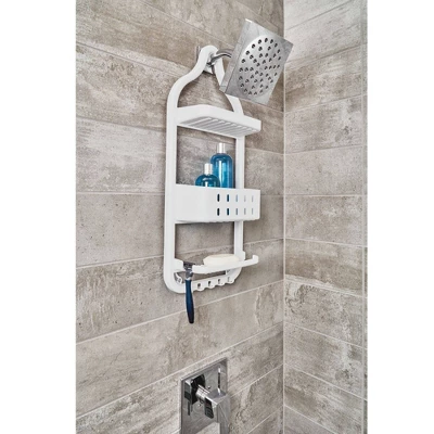 Cade Shower Caddy White - IDESIGN 3 Cade Shower Caddy White - IDESIGN - Image 3