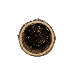 Woven Wine Bottle Holder Seagrass & Metal By Foreside Home & Garden -Storage Store GUEST a6ad1719 800a 4a80 9b6f 2cfb881846ca
