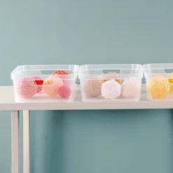 Sterilite 5.25 X 12.25 X 15 Inch Medium Modern Storage Bin W/ Comfortable Carry Through Handles & Banded Rim For Household Organization, Clear 8 Pack 7 Sterilite 5.25 X 12.25 X 15 Inch Medium Modern Storage Bin W/ Comfortable Carry Through Handles & Banded Rim For Household Organization, Clear 8 Pack -Storage Store GUEST a6f46da4 51bd 4308 857f 764b2b70ebcb