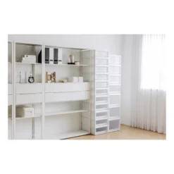 IRIS Medium Stacking Plastic Storage Drawer White -Storage Store GUEST a715eaf8 60be 429a 92ce 872e681d0f59