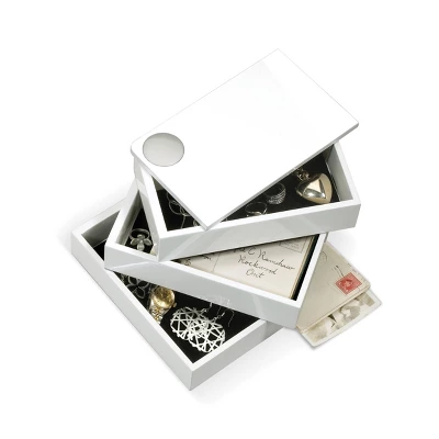 Spindle Jewelry Storage Box White - Umbra 7 Spindle Jewelry Storage Box White - Umbra - Image 7