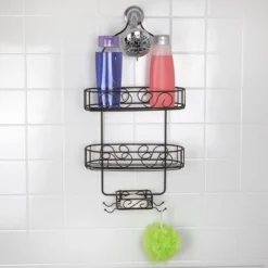 Home Basics Scroll Shower Caddy -Storage Store GUEST a76ed477 93b1 45aa 86e2 b2c6279c8ae4