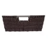 Simplify Rattan Tote With Sterling Silver Handles Chocolate