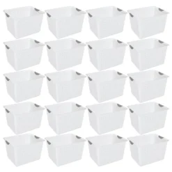 Sterilite Deep Ultra Plastic Storage Bin Organizer Basket W/ Handles -Storage Store GUEST a864fe47 929d 456e 8201 d4ca0093e97b