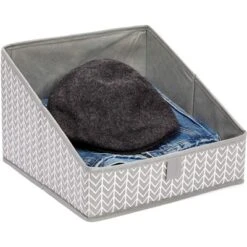 Juvale 3 Pack Non Woven Baskets, Closet Organization Bins For Home Storage (Grey, 11.4 X 11.4 X 7.9 In) -Storage Store GUEST a871ae1f c986 42fb bc69 84a3ec296b05