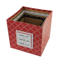 Home Decor 7.75" Red White & Black Nesting Boxes Decorative Storage - Decorative Container Sets 7 Home Decor 7.75" Red White & Black Nesting Boxes Decorative Storage - Decorative Container Sets -Storage Store GUEST a898ab1d 20ba 42d1 9448 3dbcd93f4bfb