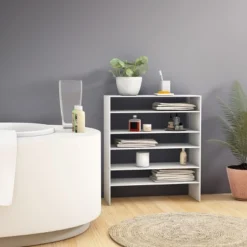 Costway 3 PCS Stackable Shoe Rack 31-Inch Horizontal Organizer 2-tier StorageShelf WhiteBrown -Storage Store GUEST a9e8b2a7 8af0 4619 81ee eba5ff0508a7