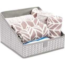 Juvale 3 Pack Non Woven Baskets, Closet Organization Bins For Home Storage (Grey, 11.4 X 11.4 X 7.9 In) -Storage Store GUEST aab2f369 b232 4587 8bed 821ed5117f2a