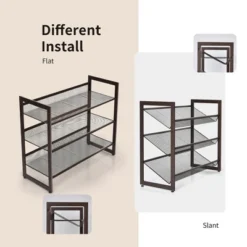 Costway 2-Tier3-Tier4-Tier Shoe Rack Adjustable To Flat Or Slant Shoe Organizer Holder Stand 14 Costway 2-Tier3-Tier4-Tier Shoe Rack Adjustable To Flat Or Slant Shoe Organizer Holder Stand -Storage Store GUEST ac5a778b 947b 4f2d 97f5 0c2915caa5a7