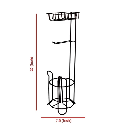 Standing Tissue Roll Holder With I-phone Storage - Nusteel 1 Standing Tissue Roll Holder With I-phone Storage - Nusteel