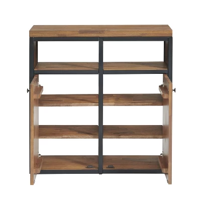 31" Lloyd Shoe Storage Cabinet Natural - Alaterre Furniture 4 31" Lloyd Shoe Storage Cabinet Natural - Alaterre Furniture - Image 4