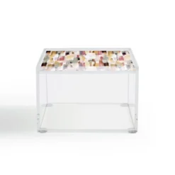 Ninola Design Rustic Texture Warm Acrylic Box - Deny Designs -Storage Store GUEST ad97f241 7ebf 455b b186 e1e1c396b15c