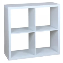 Home Basics 4 Open Cube Organizing Wood Storage Shelf -Storage Store GUEST afb6cc1f 6d4a 44f4 bd08 38368bab056f