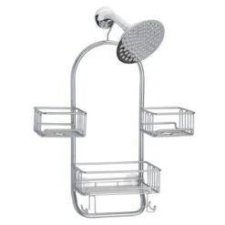MDesign Metal Large Bath Tub & Shower Caddy, Hanging Storage Organizer -Storage Store GUEST b038ace7 396a 448d bbab d75eec932d2a