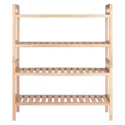 2pc Mercury Stackable Shoe Rack Set Natural - Winsome -Storage Store GUEST b07850b2 5944 4c54 9914 aa6e07ec1938