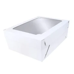O'Creme White 2-Piece Window Cake Box -Storage Store GUEST b1974244 be52 4dce b430 ca3da3592dda