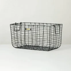 Wire Storage Basket Black - Hearth & Hand With Magnolia -Storage Store GUEST b22a1734 78e8 485f ac33 f45b9366683c