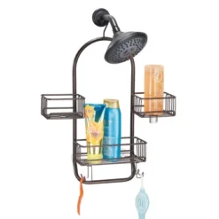 MDesign Metal Large Bath Tub & Shower Caddy, Hanging Storage Organizer -Storage Store GUEST b42e0bb6 3ea6 4824 9dee 4961cea4ce82