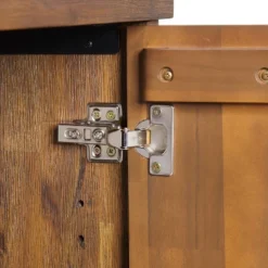 31" Bethel Acacia Wood Shoe Cubbie Storage Cabinet Natural - Alaterre Furniture -Storage Store GUEST b68e6c62 4ecd 4e89 94a7 6b40c6455466