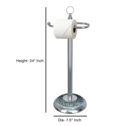 Freestanding Toilet Tissue Holder Chrome/Aqua - Nu Steel -Storage Store GUEST b6e7674c 042d 4756 af45 38072d1ba41d
