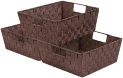 Sorbus Woven Basket Set With Built-in Carry Handles -Storage Store GUEST b6f27558 0899 4cbf ba1c 815c8c85eae8