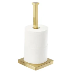 MDesign Modern Metal Free-Standing Toilet Paper Stand, Holds 3 Rolls -Storage Store GUEST bba91952 162a 47df 8aaf d9ce2cec6756