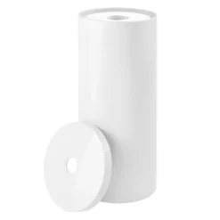 MDesign Toilet Tissue Roll Holder Canister Stand, Stores 3 Rolls, 2 Pack -Storage Store GUEST be281438 6d07 4f3a 9c22 d385f3ad87ce
