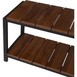 Honey-Can-Do 2 Tier Shoe Storage Bench Walnut -Storage Store GUEST bfb1578c ad69 459a 940e c3c06b4950b4