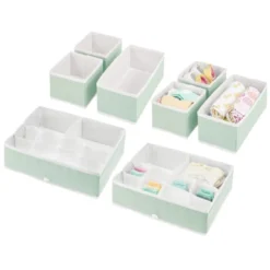 MDesign Fabric Drawer And Closet Storage Organizer, Set Of 8 -Storage Store GUEST bfc358a0 2c98 40b8 b9b5 029c68357c05