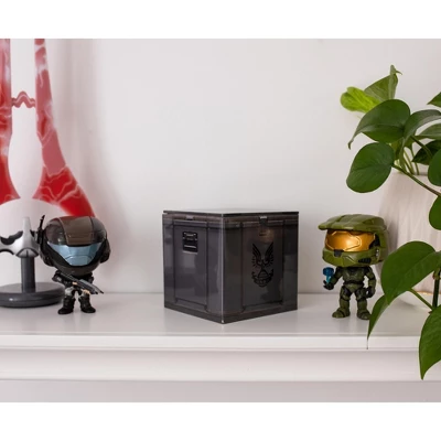 Ukonic Halo UNSC Ammo Crate Tin Storage Box Cube Organizer With Lid | 4 Inches 2 Ukonic Halo UNSC Ammo Crate Tin Storage Box Cube Organizer With Lid | 4 Inches - Image 2