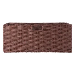 3pc Tessa Woven Rope 2 Small And 1 Large Basket Set Walnut - Winsome -Storage Store GUEST c4899895 cea7 496d 9179 4e7670d4a190