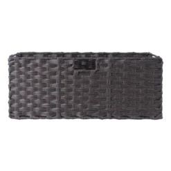 3pc Melanie Woven Fiber 2 Small And 1 Large Basket Set Chocolate - Winsome