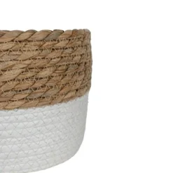 Set Of 2 Baskets White Seagrass & Rope By Foreside Home & Garden -Storage Store GUEST c5a0ab13 cf5e 4602 9cea 16578848c831