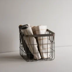 Patina Metal Basket - Foreside Home & Garden -Storage Store GUEST c694c8f8 d1c7 4af2 bace 9aa062422a63