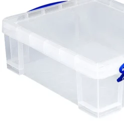 Really Useful Box 8.1 Liter Plastic Stackable Storage Container Bin With Snap Lid & Built-In Clip Lock Handles For Home Or Office Organization, Clear -Storage Store GUEST c7fa16a0 248a 4d4e a665 57034e0f89ed