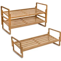 Honey-Can-Do 3 Tier Nest Bamboo Shoe Rack -Storage Store GUEST ca5d0571 f50f 4ef2 8eb7 ee11b039e0c2
