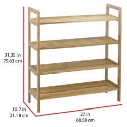 Oceanstar 4-Tier Shoe Rack -Storage Store GUEST cb3e7fa4 f435 4036 b9c5 45d7d18f7a20