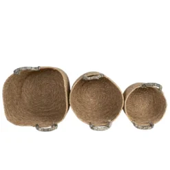 Set Of 3 Baskets Brown Woven Seagrass By Foreside Home & Garden 7 Set Of 3 Baskets Brown Woven Seagrass By Foreside Home & Garden -Storage Store GUEST ce1d6336 b490 40b9 ab60 c79225b4e041