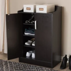 Verdell Modern And Contemporary Finished Shoe Cabinet Dark Brown - Baxton Studio 15 Verdell Modern And Contemporary Finished Shoe Cabinet Dark Brown - Baxton Studio -Storage Store GUEST d0539bac 2646 4942 a926 5a6988e56077