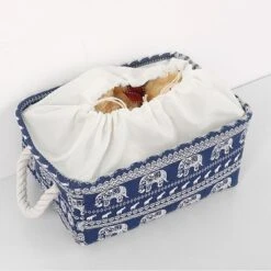 1 Pc Foldable Canvas Fabric Baskets Closet Containers Decorative Storage Bins - PiccoCasa -Storage Store GUEST d0b739d4 d97f 4d89 ad76 93d3c5577fd5