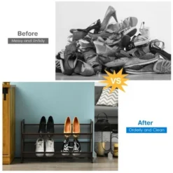 Tangkula Iron Shoe Shelf 2/3/4-Tier Space Saving Layered Shoes Shelving Shoes Storage Organizer 17 Tangkula Iron Shoe Shelf 2/3/4-Tier Space Saving Layered Shoes Shelving Shoes Storage Organizer -Storage Store GUEST d3530bcd 462a 42de b85b 3d9d47db8135