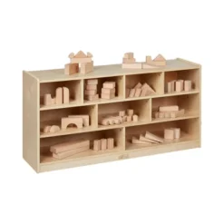 ECR4Kids Mobile Block Storage Unit, Large, Classroom Furniture, Natural -Storage Store GUEST d3f17985 cca2 4394 be2f 1d1dbbce40f9