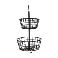 Metal Two Tier Decorative Storage Basket - Foreside Home & Garden -Storage Store GUEST d4600118 e347 4de9 9357 14b721d20866