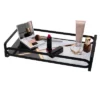 Block Print Vanity Tray Matte Black - Home Details