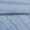 Design Imports Set Of 3 S Antique White Chicken Wire Washed Denim Liner Baskets
