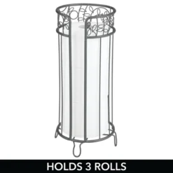MDesign Decorative Metal Toilet Paper Storage Holder Stand, 3 Rolls 19 MDesign Decorative Metal Toilet Paper Storage Holder Stand, 3 Rolls -Storage Store GUEST d62f69f0 5126 41d2 9779 a867dc33254f