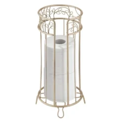 MDesign Decorative Metal Toilet Paper Storage Holder Stand, 3 Rolls 26 MDesign Decorative Metal Toilet Paper Storage Holder Stand, 3 Rolls -Storage Store GUEST d6cc02ca bbf0 479c 8db0 6cdae247ce05